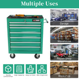 WTRAVEL Rolling Tool Chest with 7-Drawer Tool Box with Wheels Multifunctional Tool Cart Mechanic Tool Storage Cabinet for Garage, Warehouse, Workshop, Repair Shop (Green) WTRAVEL