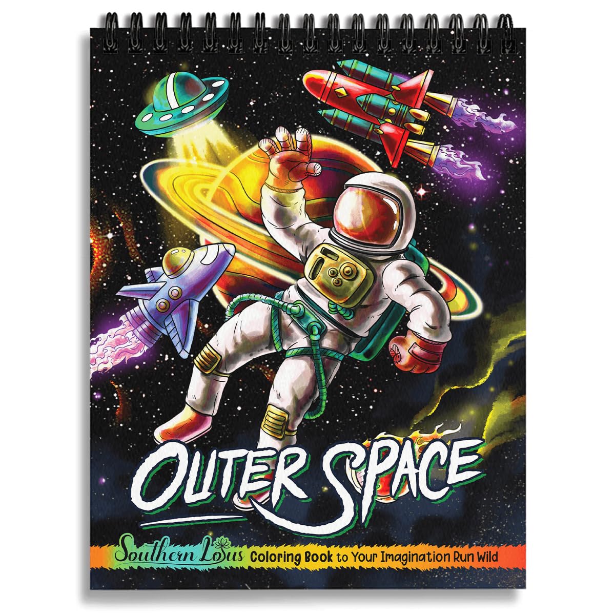 SOUTHERN LOTUS Outer Space Spiral Adult Coloring Book - Unleash Your Creativity with Designs. A Relaxing Coloring Experience for Adults, Women, Teens. Stunning Spiral Drawings to Color and Inspire! SOUTHERN LOTUS