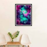 SKRYUIE 5D Diamond Painting Kits Starry Sky Aurora Borealis Paint with Diamond Art Kits for Adults Galaxy Universe DIY Full Drill Cross Stitch Rhinestone for Home Office Wall Craft Decor 30x40 cm SKRYUIE