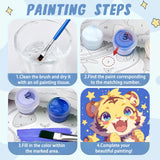 XTCIXAL Paint by Numbers Kit for Kids with Frame, Tiger Paint by Number Kids Age 5-8-12, Paint by Number with Frame for Gifts and Home Decor 8X8 Inch XTCIXAL