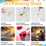 Paint by Numbers Kit for Adults, Jesus Paint by Numbers Kit for Adults Beginners, DIY Acrylic Painting on Canvas for Home Wall Art Decor(16x16Inch Mandun