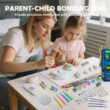 KIDS KING Rock Painting Kit - Glow in The Dark, Stone Drawing Arts Crafts Gifts for Kids Ages 6-12, Creative Craft Activity Art Kits - Birthday Party Toy for Kids 6, 7, 8, 9, 10, 11, 12 Years Old KIDS KING