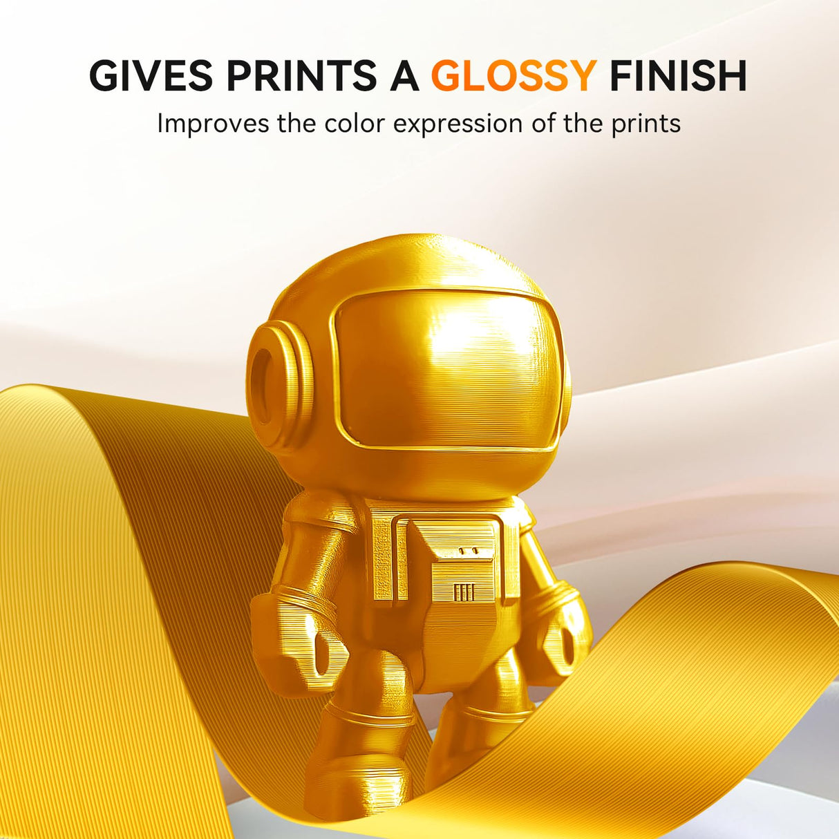 TECBEARS Silk Filament 1.75, Shiny Silk PLA Filament, 3D Printer Filament with Smooth Silky Surface, 250G Spool, 8 Rolls, Gold+Silver+Purple+Green+Blue+Pink+Orange+Red Copper TECBEARS