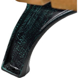 Global Industrial 4'L Outdoor Park Bench with Backrest, Recycled Plastic Slats, Wrought Iron Frame, 1100 lbs Capacity, Tan, Surface Mount, Easy Assembly Global Industrial