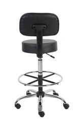 Boss Office Products Be Well Medical Spa Drafting Sool with Back in Black Boss Office Products