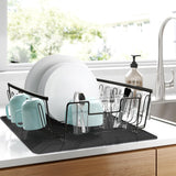 Stove Top Cover for Electric Stove - Silicone Stove Mat for Glass Top Stove, Glass Cooktop Protector, XL Dish Drying Mats For Kitchen, Range Covers for Electric Stove (Black,28 x 20) YUHFERA