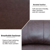 A Ainehome Luxury Recliner Sofa Living Room Set Leather Reclining Sofa and Loveseat Chair Sets Living Room Furniture Sets Recliner Couches for Living Room/Office (A-Brown Leather, Sofa+Loveseat) A Ainehome