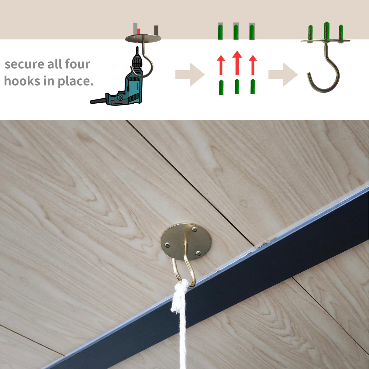 Beyeutao Wood Bed Canopy Frame 63 inches Bed Curtains Frame Solid Wooden Bed Poles Hanging Bed Poles Canopy Bed Frame Play Tent Frame Suitable for All Beds. Beyeutao