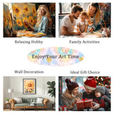 Natuyalo Paint by Numbers Kit for Adults, Paint by Numbers for Beginner Tree, Paint by Number for Adults, Plant DIY Paint by Number for Gift Home Wall Decor 16x20 Inch Natuyalo