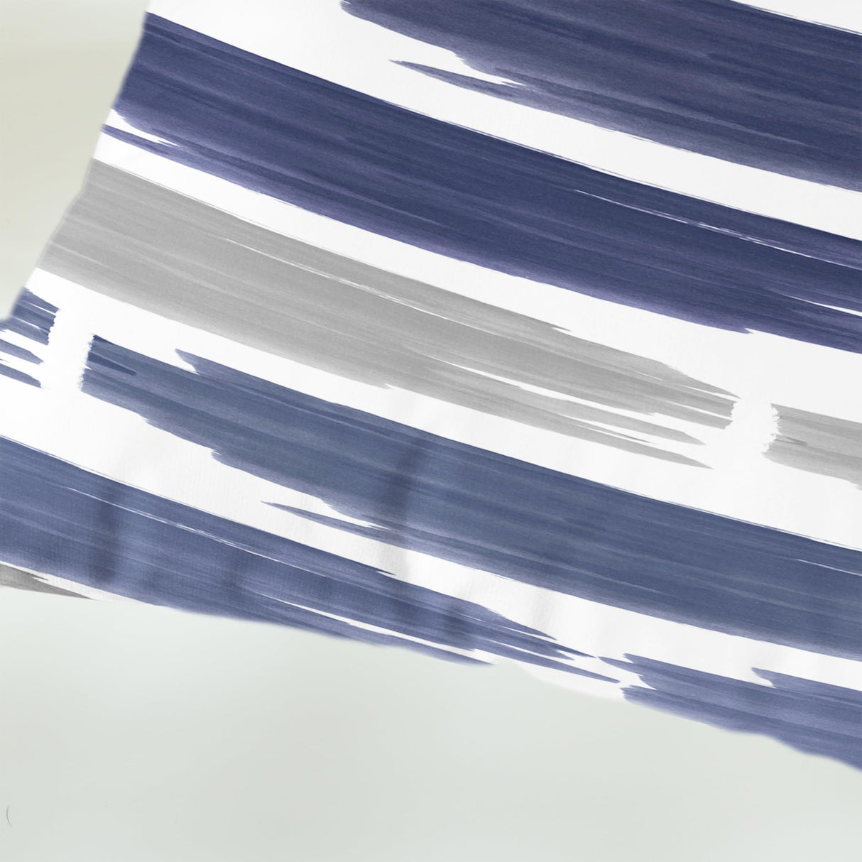 CaliTime Throw Pillow Cases Pack of 2 Cozy Fleece Abstract Geometric Texture Decorative Cushion Covers for Couch Bed Sofa Farmhouse Decoration 18 X 18 Inches Navy Blue CaliTime