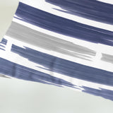 CaliTime Throw Pillow Cases Pack of 2 Cozy Fleece Abstract Geometric Texture Decorative Cushion Covers for Couch Bed Sofa Farmhouse Decoration 18 X 18 Inches Navy Blue CaliTime