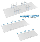 Mount-It! Heavy Duty Wall Mounted Drop Leaf Table, Folding Wall Mounted Desk, Drop Down Table 45x15x7, Floating Desk, Folding Laundry Table for Small Spaces, Home Office, Garage, Basement Kitchen Mount-It!