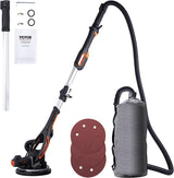 VEVOR Drywall Sander, 900W Electric Sander with 12 Sanding Discs, Variable Speed 800-1800 RPM Wall Sander with 3 Suction Ducts, Foldable Ceiling Sander & 2 LED Lights, Extendable Handle, Dust Bag VEVOR