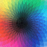 Moruska 1000 Piece Puzzles for Adults Teen - Gradient Color Rainbow Large Round Jigsaw Puzzle Difficult and Challenge Moruska