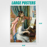 Antelope - 1000 Piece Puzzle for Adults, Two Young Girls at The Piano, by Pierre-Auguste Renoir, 1892 - Officially Licensed, Jigsaw Puzzles 1000 Pieces, High Resolution, Matte Finish, No Dust ANTELOPE