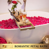 Bamboo Bathtub Caddy Tray for Luxury Bath, Expandable Bath Tray for Tub with Book and Wine Holder- Gift Idea for Loved Ones Unibambou