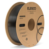 ELEGOO PC Filament 1.75mm Clear Black 1KG, Tough and Durable Professional 3D Printer Filament Dimensional Accuracy +/- 0.05mm 1KG Spool Heat Resistant 3D Printing Polycarbonate Material ELEGOO