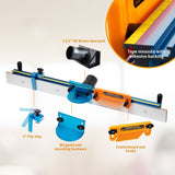 POWERTEC 71655 Deluxe Router Table Fence System 3-1/2" Tall 32" Long POWERTEC