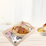 JISHSHAY Diamond Art Serving Tray Diamond Painting Food Tray Gem Art Serving Platter Gem Painting Mosaic Kits for Adults DIY Kits for Adults, with Wood Handle 20×30cm/7.87×11.81in, Cow Cattle JISHSHAY