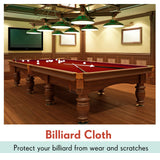 Mixweer Billiard Cloth 8.53ft Pool Table Felt with 6 Cloth Strips Pre Cut Pool Table for Home Clubs Bars Indoor Sports Game(Red) Mixweer