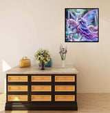 croshom Diamond Art Kits for Adults, Unicorn Fairy Diamond Art Painting Kits for Adults Beginners, 5D DIY Full Drills Gem Craft for Adult Gifts, Home Wall Decor 13.8" x 13.8" croshom