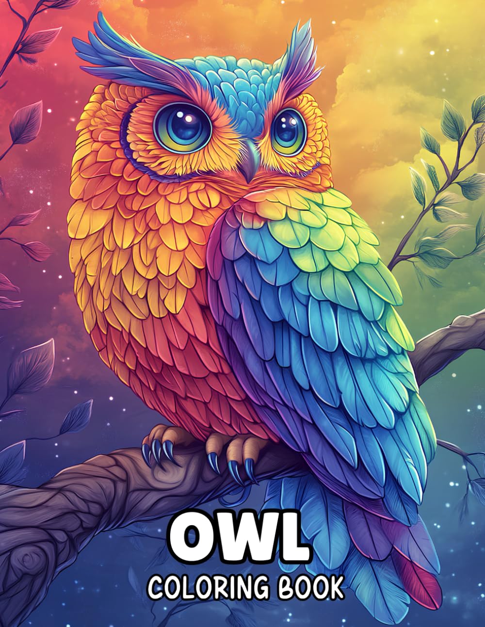 Owl Coloring Book: 50 Relaxing Designs for a Peaceful Escape Majosta