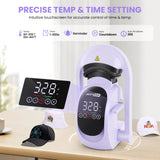 AKEYDIY 3-in-1 Auto Cap Heat Press Machine, Hat Heat Press with 3pcs Replaceable Heating Pads, Automatic Release&Press Large Touchscreen Digital Control Panel, DIY Sublimation Caps T-Shirts Bags AKEYDIY