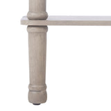 Safavieh Home Collection Tinsley Greige Rectangular Bottom Shelf Console Table Safavieh