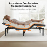 Sweetcrispy Full Adjustable Bed Frame, Ergonomic Electric Bed Base with Wireless Remote and 2 USB Ports, Head and Foot Incline, Zero Gravity Bed, Anti-Snore, Easy Assembly Sweetcrispy