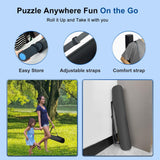 GOECI Puzzle Board 1500 Pieces, Rubber Puzzle Mat, Puzzle Mats for Jigsaw Puzzles 1000, Puzzles Board Roll Up to 1500pcs with 6 Sorting Trays Jigsaw Puzzles Mat Roll Up Jigsawn Pad Saver Keeper GOECI