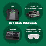 Metabo HPT 18V MultiVolt™ Straight Cordless Finish Nailer Kit, 16 Gauge Finish Nailer, (1) 18V 2.0Ah Lithium Ion Battery w/Fuel Gauge, Accepts Finish Nails, Lifetime Power Tool Warranty, NT1865DMST Metabo HPT