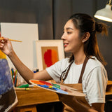 Wooden Oval-Shaped Artist Painting Palette with Thumb Hole - Oil Paint Palette for Watercolor & Oil Paint DIY Art Craft Painting Aeaocvo