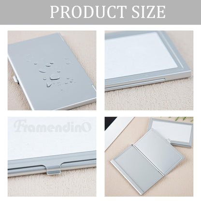 Framendino, 6 Pack Sublimation Blank Business Card Holder Metal Heat Transfer Card Case Pocket for Business