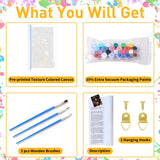 Hallloween Paint by Numbers for Adult, Skull Paint by Numbers Kit for Adults Beginners, DIY Acrylic Painting on Canvas for Home Wall Art Decor(16x20Inch Mandun