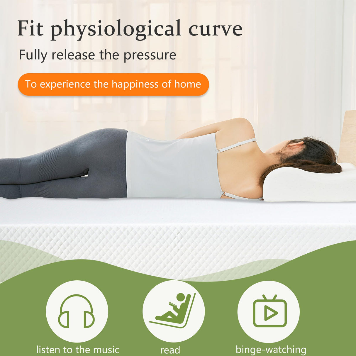 BestMassage 12 Inch Gel Memory Foam Mattress for Cool Sleep & Pressure Relief, Medium Firm Single Twin Mattress for Kids, Bed-in-a-Box, CertiPUR-US Certified,White BestMassage