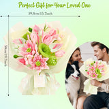 Pipe Cleaners Craft - Pipe Cleaners Flowers, Pipe Cleaner Flower Kit, DIY Pipe Cleaners Flower Bouquet Craft Supply Kit for Art Project Activity, Birthday Mother’s Day Anniversaries Graduations Gifts ERNTRNL