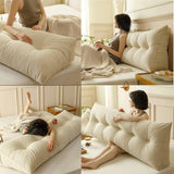 UUluhao Triangular Wedge Pillow Headboard Blush Pink Bed Rest Reading Pillow Twin Wedge Pillow for Headboard Daybeds and Bunk Beds,39 * 7.87 * 19.68in UUluhao