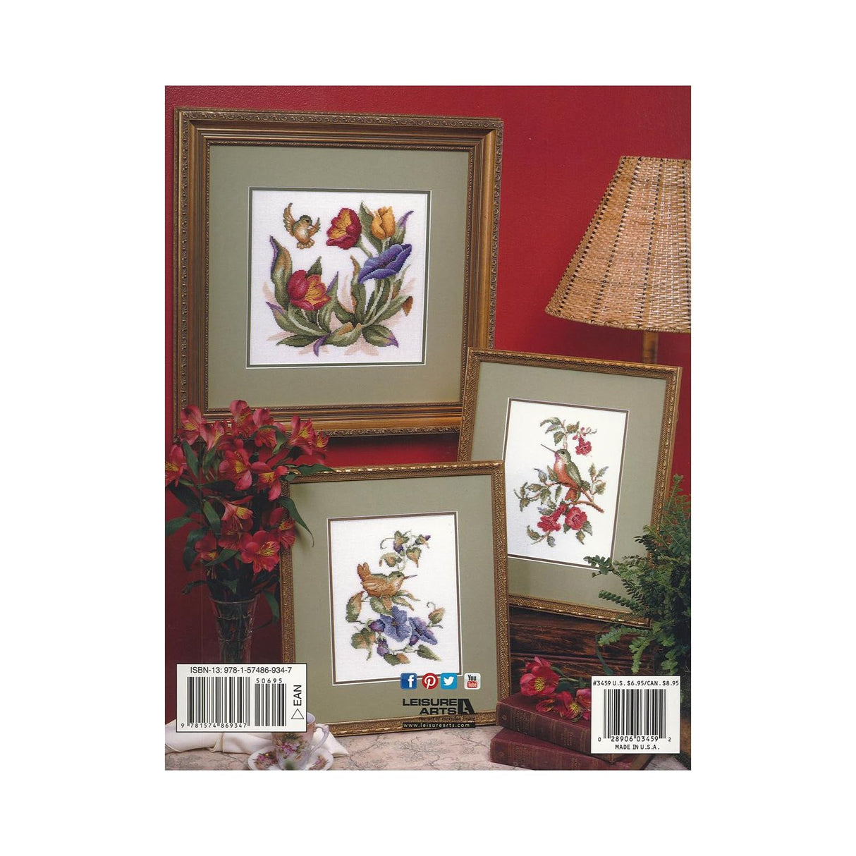 LEISURE ARTS Hummingbird Quartet Cross Stitch Book – Beautiful Cross Stitch Patterns for Stunning Hummingbird Designs. Perfect for Stitchers of All Levels LEISURE ARTS