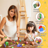 168 PCS Air Dry Clay Kit, Modeling Clay for Kids 120 Colors, DIY Model Magic Clay, Molding Clay Kit with Sculpting Tools, Non-Sticky Soft and Super Light, Arts and Crafts Gift for Boys Girls Kids UZLU