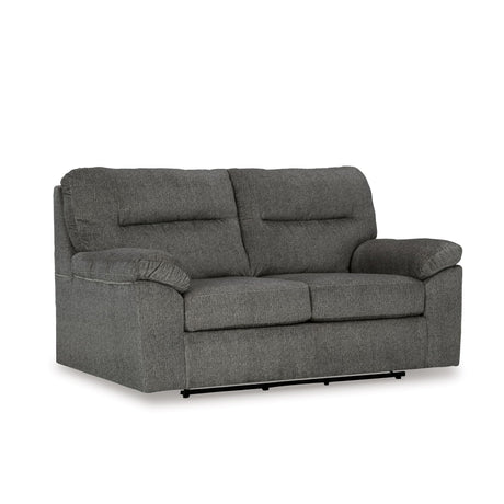Signature Design by Ashley Bindura Contemporary Glider Loveseat with Non-skid Legs, Light Gray Signature Design by Ashley