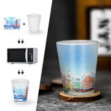 AGH Sublimation Frosted Shot Glasses 1.5 oz Set of 12 Shot Glasses Sublimation Blanks Products Personalized Shot Glasses Bulk with Heavy Base for Whiskey, Tequila, Vodka, Espresso AGH