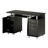 Techni Mobili 47.25" Ergonomic Computer Drawers & File Cabinet for Home Office Storage, Espresso Writing Desk, ONE Size Techni Mobili