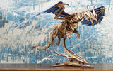UGEARS Windstorm Dragon 3D Puzzle - Self-Assembly 3D Wooden Puzzles for Adults and Kids - Realistic 3D Dragon Puzzle Wood Model Kit with Rubber Band WoodArtSupply