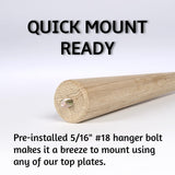 Waddell Parsons Square Table Leg (4 Count, 15" H) | Quick Mount Ash Wood Coffee Table Legs with 5/16" #18 Hanger Bolt | Replacement Decorative Unfinished Furniture Legs for DIY Home Improvement Waddell