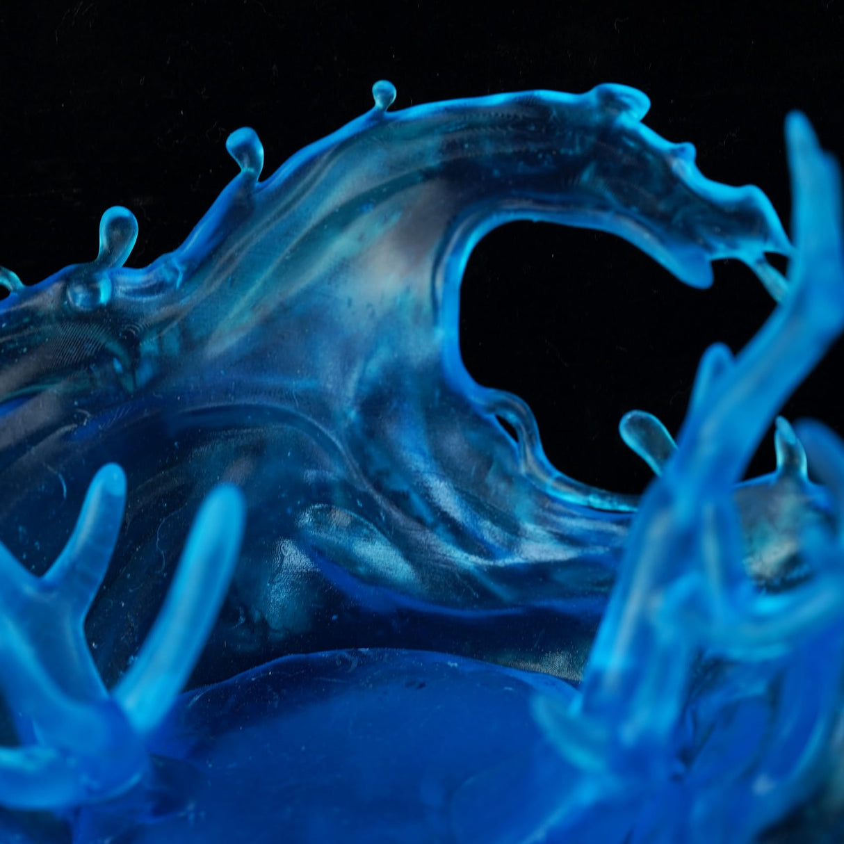 FUNCRECOL 3D Printer Resin Clear, High Transparent Fast UV-Curing 405nm 3D Resin for LCD/DLP/MSLA Resin 3D Printer, Low Odor High Precision 3D Printing Resin Clear Blue 1000G FUNCRECOL