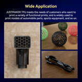 JUSTMAKER TPU 64D 3D Printer Filament, Flexible Materials with Superior Performance, Upgrade Cardboard Spool, 1kg, Dimensional Accuracy +/-0.05mm, 1.75mm, Shy Pink JUSTMAKER