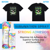 Sublimation Spray for Cotton Shirts, 120ML Sublimation Coating Spray for All Fabric, T-Shirts, Canvas, Polyester Fabric, Waterproof Quick Drying, Super Adhesion, High Gloss FSLHCY