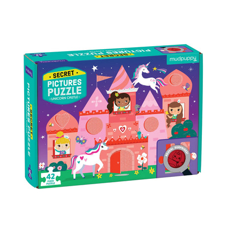 Mudpuppy Unicorn Castle Secret Pictures Puzzle, Multicolor Mudpuppy