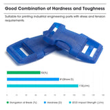 eSUN 405nm LCD 3D Printer Rapid Resin UV Curing Resin ABS-Like Rapid Resin Hard Tough Resin High Impact High Tough Photopolymer Resin for Photon UV Curing LCD 3D Printer, Plastic Bottle, 1000g Blue eSUN