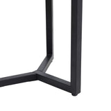 Christopher Knight Home END Table, Black Metal + Teak Christopher Knight Home
